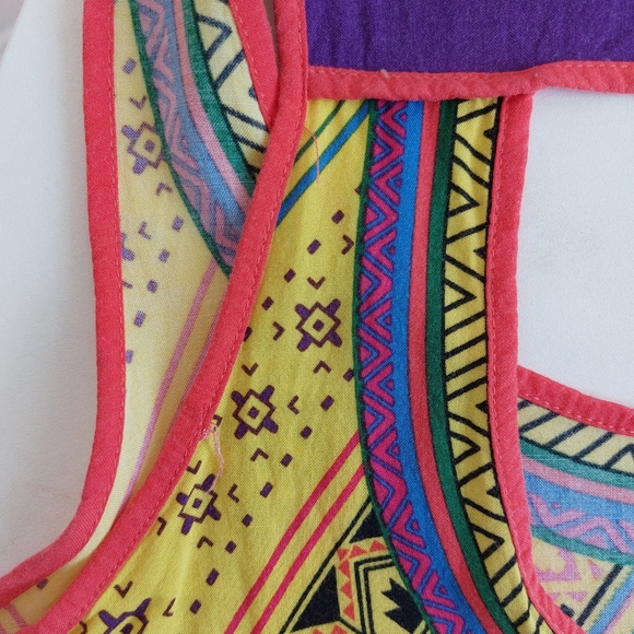 African print crop top with cut out size S - Picture 7 of 7